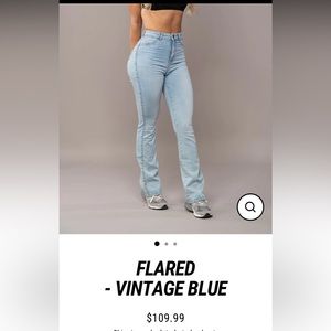 FitJeans vintage blue flared - Medium